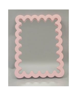 House Vitamin Mirror wavey light pink mdf 24x33x1.5cm