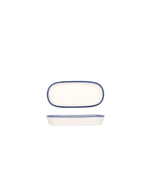 Bonna Serveerschaal linea blue porselein 14 cm set van 2
