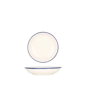 Bonna Serveerschaal linea blue porselein 20 cm (500cc) set van 2