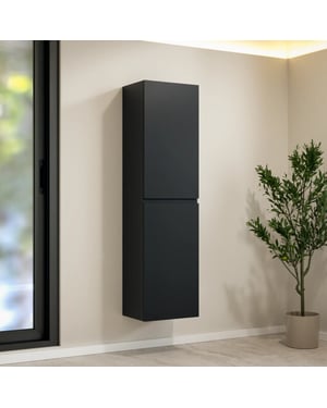 Mirlux Kolomkast ruvo 150cm mat zwart