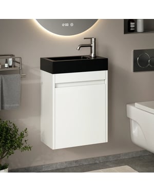 Mirlux Toiletmeubel elen 40cm - wastafel zwart
