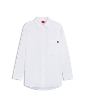Women's Hugo Oversized-Fit Blouse in White