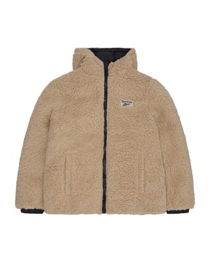 Reebok Dames Sherpa Reversibele Pufferjas (Zwart)