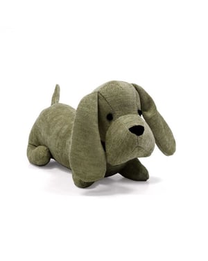 Unique Living deurstopper hond 38x15x18cm green
