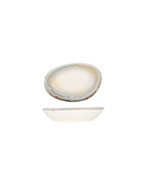 Bonna Serveerschaal knidos porselein 15x8.5 cm set van 4