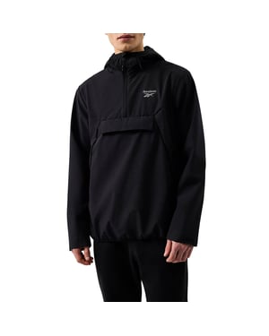 Reebok Mens Burbage Overhead Windrunner Jacket (Black)
