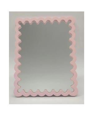 House Vitamin Mirror wavey light pink mdf 33x43x1.5cm