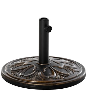 4goodz Parasolvoet 13 kg cement 48x34 cm parasols Ø35/Ø38/Ø48 mm