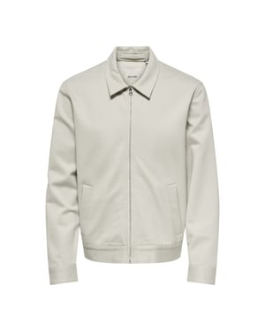 Only & Sons onsjakes 0339 reg zip stretch overs 22034236 silver lining