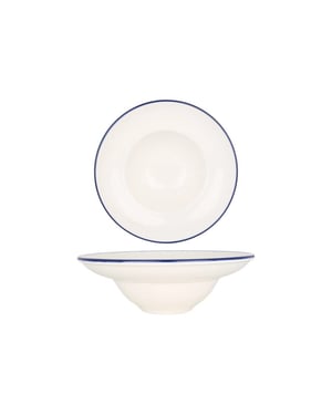 Bonna Diepbord linea blue porselein 23 cm (1070cc) set van 6