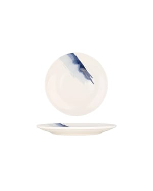 Bonna Dinerbord blue wave porselein 25 cm set van 6