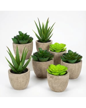 GreenDream ® 6 stuks kunstplanten nep planten vetplanten cadeautip