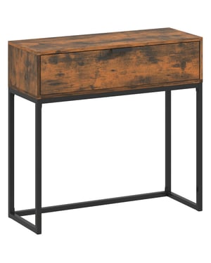 4goodz Sidetable console tafel industrial 30x80x76 cm /zwart