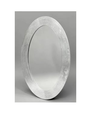 House Vitamin Mirror oval disco -silver 60x1x40cm