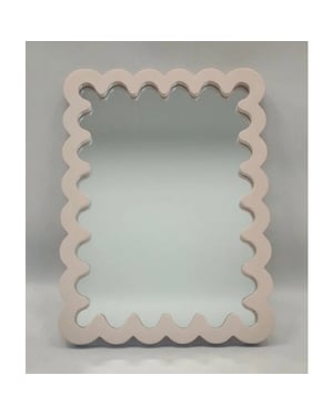 House Vitamin Mirror wavey taupe mdf 24x33x1.5cm
