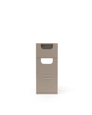 Wasophoogte Multifunctionele waskast module z16 perle taupe