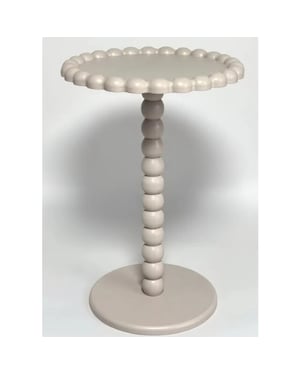 House Vitamin Side table round taupe mdf 38x55cm