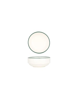 Rinart Serveerschaal green edge porselein 12 cm (340cc) set van 2
