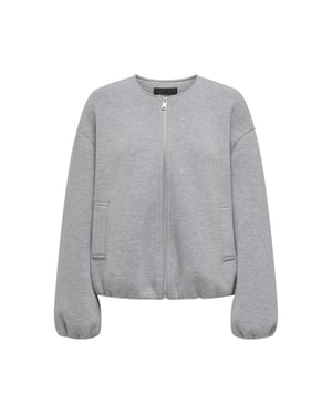 Only onlellie scuba jacket 15344567 medium grey melange