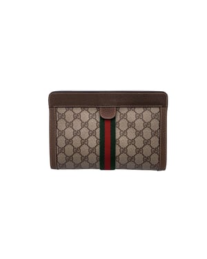 Gucci Vintage stoffen clutch Ophidia