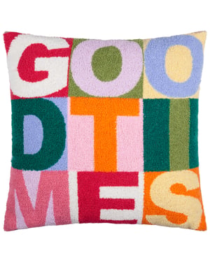 Furn Good Times Tuft Boucle Feather Filled Cushion