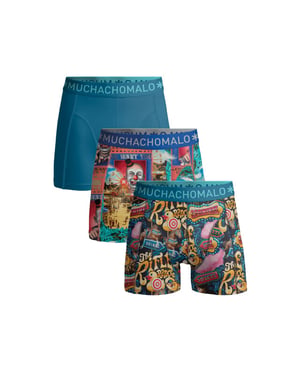 Muchachomalo Jongens 3-pack boxershorts fruit life