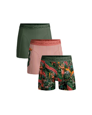 Muchachomalo Jongens 3-pack boxershorts circus animals