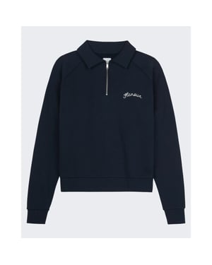 Flaneur Homme Heren signature raglan half zip