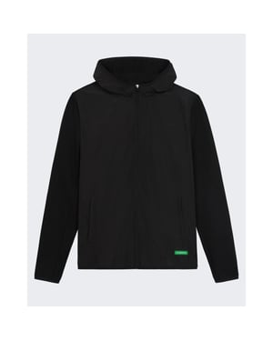 Flaneur Homme Heren badge technical zip-up