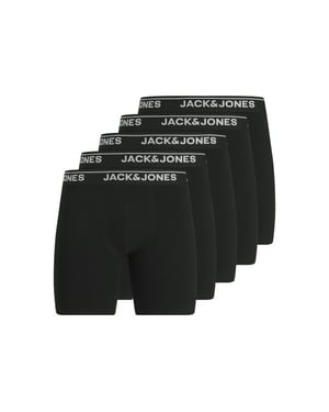 Jack & Jones Heren boxershorts lange pijp jachenry boxer briefs 5-pack effen