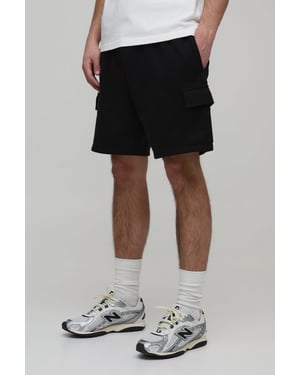 Basic Relaxed Fit Cargo Jersey Short