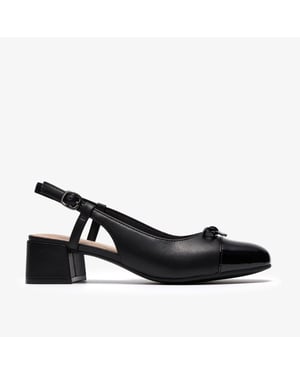 Iridessa Sling Black Leather Shoes