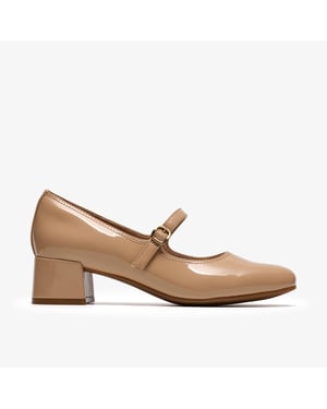 Iridessa Rae Beige Patent Shoes
