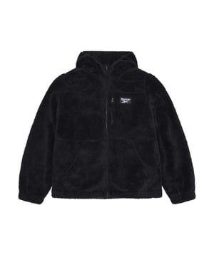 Reebok Dames Double Monkey Fleece Jacket (Zwart)