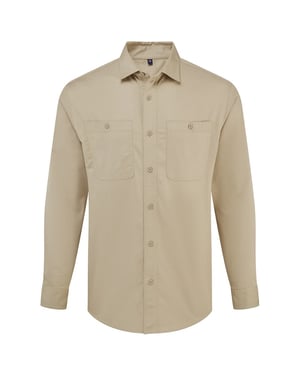 Premier Unisex Adult Utility 2.0 Service Shirt (Khaki Green)
