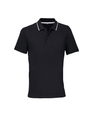 SOLS Unisex Volwassen Palermo Polo Shirt (Zwart/Wit)