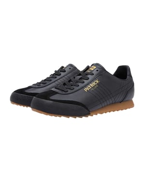 Patrick Mens Villan Leather Trainers (Black)