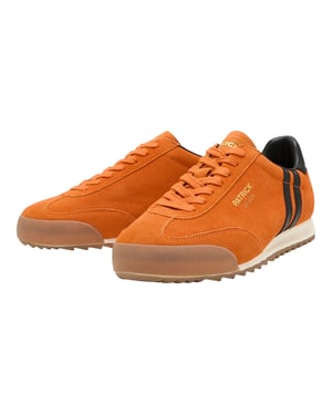 Patrick Mens Dijon Suede Running Trainers (Orange/Black)