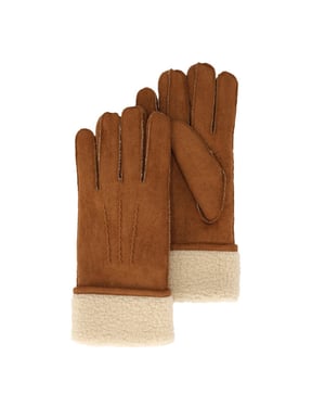 Sarlini Dames suèdine handschoenen cognac