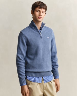 Half Zip Jumper in Dark Grey