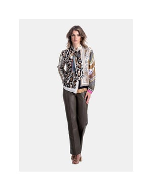 Mucho Gusto Blouse st. tropez tijdloze elegant in twill zijde
