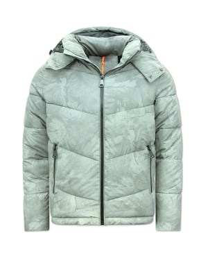 Enos Reflector puffer jas met capuchon