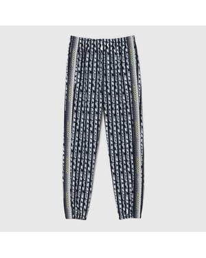 Women's Lacoste Logo Print Joggers in Black