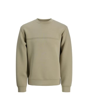 Jack & Jones Jcofusion scuba sweat crew neck zand
