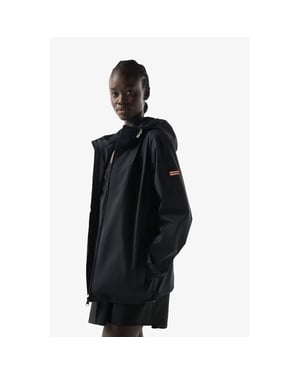 Hunter Packbare Regen Unisex Volwassenen Zwarte Regenjack
