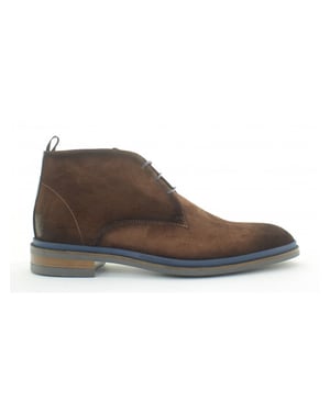 Giorgio 85804 suede veter schoen met rubber zool blauw