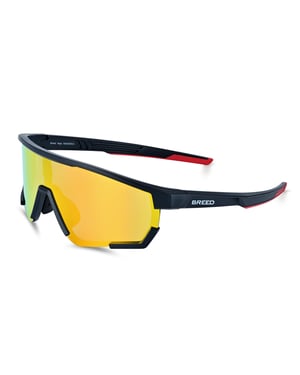 Breed Vega gepolariseerde zonnebril - Zwart/Rood
