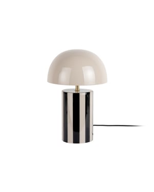 Leitmotiv tafellamp rayado black & warm grey