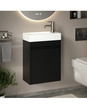 Mirlux Toiletmeubel vivo 40cm mat wastafel wit