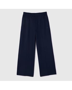 Women's Lacoste Interlock Joggers in Navy